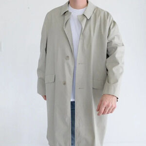 Vintage Sears "Perma-Prest" Tan with Checker  Liner made in U.S.A.